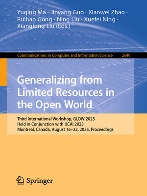 cover image of Generalizing from Limited Resources in the Open World